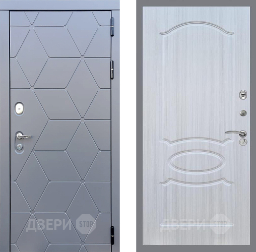 Входная металлическая Дверь Стоп КОСМО ФЛ-128 Сандал белый в Наро-Фоминске