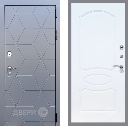 Входная металлическая Дверь Стоп КОСМО ФЛ-128 Белый ясень в Наро-Фоминске