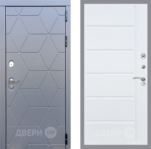 Входная металлическая Дверь Стоп КОСМО ФЛ-102 Белый ясень в Наро-Фоминске