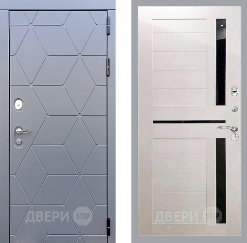 Входная металлическая Дверь Стоп КОСМО СБ-18 Лиственница беж в Наро-Фоминске