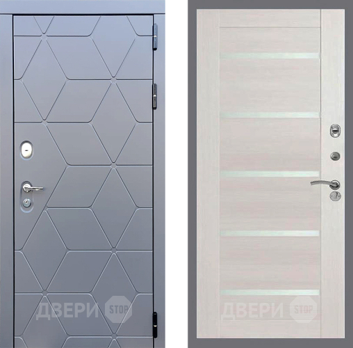Входная металлическая Дверь Стоп КОСМО СБ-14 Лиственница беж в Наро-Фоминске