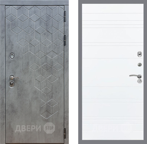 Входная металлическая Дверь Стоп БЕТОН Лайн Силк Сноу в Наро-Фоминске