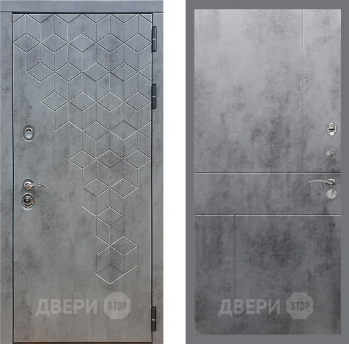 Входная металлическая Дверь Стоп БЕТОН ФЛ-290 Бетон темный в Наро-Фоминске
