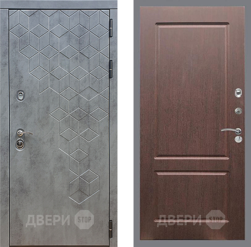 Дверь Стоп БЕТОН ФЛ-117 Орех премиум в Наро-Фоминске