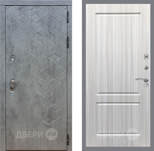 Входная металлическая Дверь Стоп БЕТОН ФЛ-117 Сандал белый в Наро-Фоминске