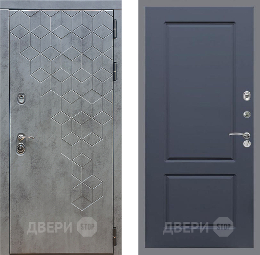 Дверь Стоп БЕТОН ФЛ-117 Силк титан в Наро-Фоминске