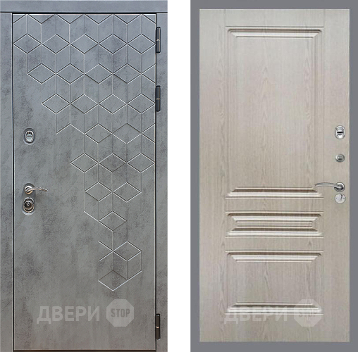 Входная металлическая Дверь Стоп БЕТОН ФЛ-243 Беленый дуб в Наро-Фоминске