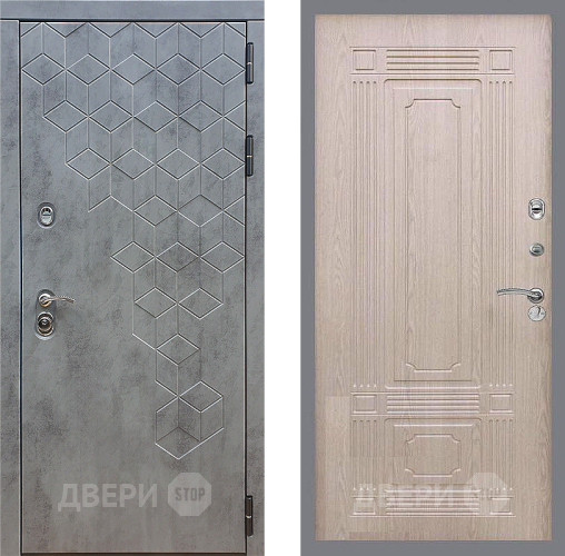Входная металлическая Дверь Стоп БЕТОН ФЛ-2 Беленый дуб в Наро-Фоминске