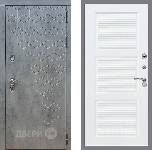 Входная металлическая Дверь Стоп БЕТОН ФЛ-1 Силк Сноу в Наро-Фоминске