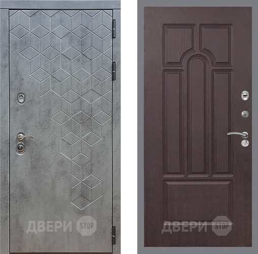 Входная металлическая Дверь Стоп БЕТОН ФЛ-58 Венге в Наро-Фоминске
