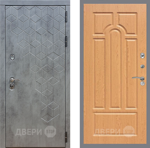 Входная металлическая Дверь Стоп БЕТОН ФЛ-58 Дуб в Наро-Фоминске