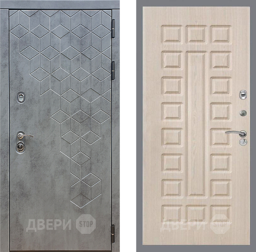 Входная металлическая Дверь Стоп БЕТОН ФЛ-183 Беленый дуб в Наро-Фоминске