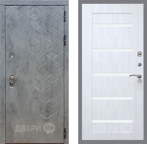 Входная металлическая Дверь Стоп БЕТОН СБ-14 Сандал белый в Наро-Фоминске