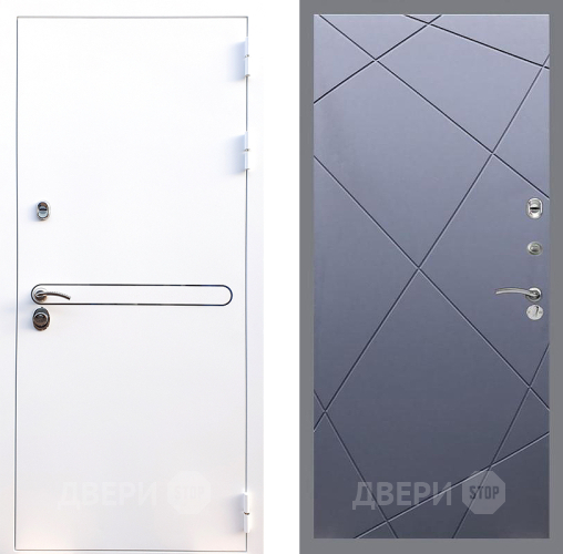Входная металлическая Дверь Стоп Лайн Вайт ФЛ-291 Силк титан в Наро-Фоминске