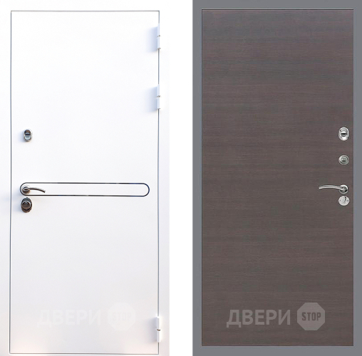 Входная металлическая Дверь Стоп Лайн Вайт Гладкая венге поперечный в Наро-Фоминске