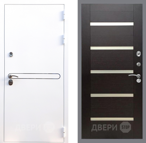Входная металлическая Дверь Стоп Лайн Вайт СБ-14 венге поперечный в Наро-Фоминске