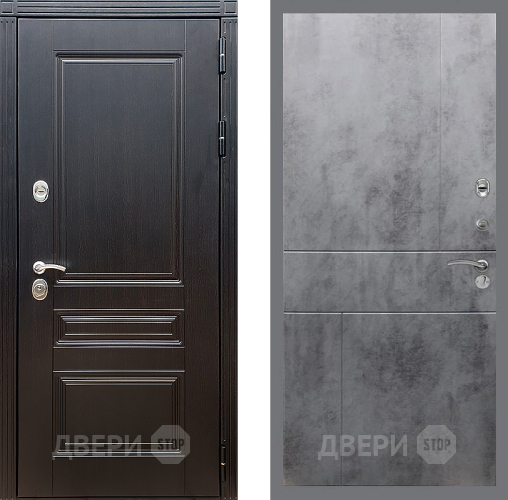 Входная металлическая Дверь Стоп МЕГАПОЛИС ФЛ-290 Бетон темный в Наро-Фоминске