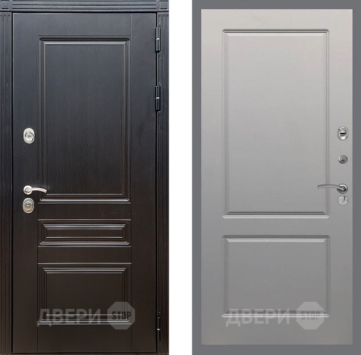 Входная металлическая Дверь Стоп МЕГАПОЛИС ФЛ-117 Грей софт в Наро-Фоминске