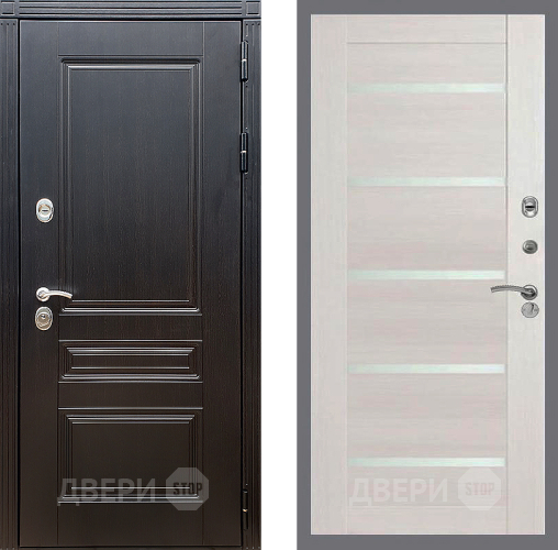 Входная металлическая Дверь Стоп МЕГАПОЛИС СБ-14 Лиственница беж в Наро-Фоминске