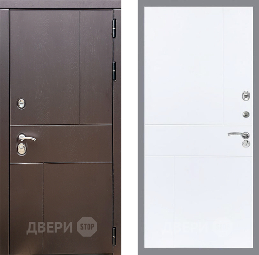 Входная металлическая Дверь Стоп УРБАН ФЛ-290 Силк Сноу в Наро-Фоминске