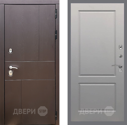 Входная металлическая Дверь Стоп УРБАН ФЛ-117 Грей софт в Наро-Фоминске