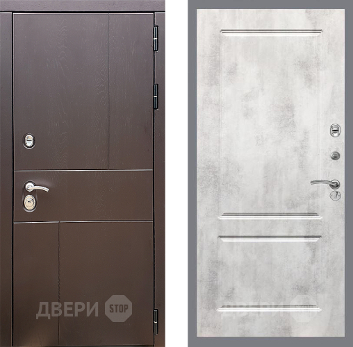 Входная металлическая Дверь Стоп УРБАН ФЛ-117 Бетон светлый в Наро-Фоминске