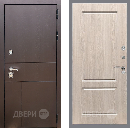 Входная металлическая Дверь Стоп УРБАН ФЛ-117 Беленый дуб в Наро-Фоминске