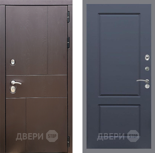 Входная металлическая Дверь Стоп УРБАН ФЛ-117 Силк титан в Наро-Фоминске