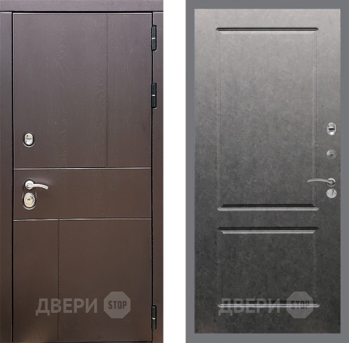 Входная металлическая Дверь Стоп УРБАН ФЛ-117 Штукатурка графит в Наро-Фоминске