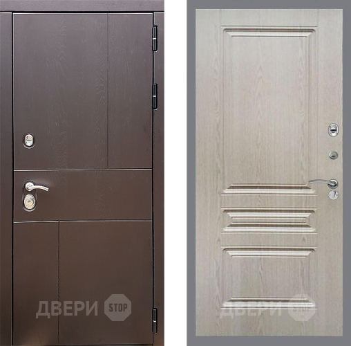 Входная металлическая Дверь Стоп УРБАН ФЛ-243 Беленый дуб в Наро-Фоминске