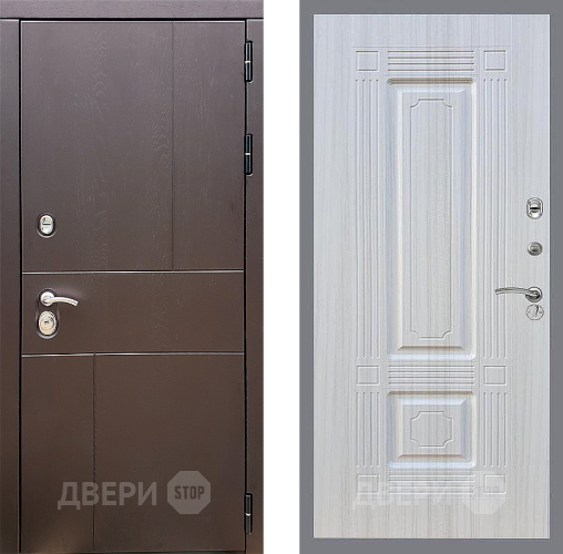 Входная металлическая Дверь Стоп УРБАН ФЛ-2 Сандал белый в Наро-Фоминске