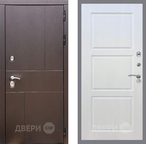 Входная металлическая Дверь Стоп УРБАН ФЛ-3 Лиственница беж в Наро-Фоминске