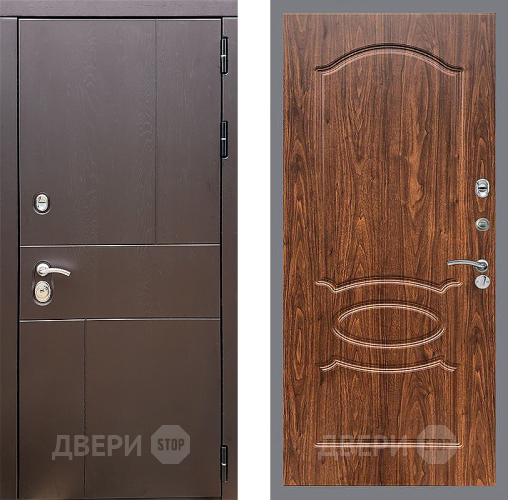 Дверь Стоп УРБАН ФЛ-128 орех тисненый в Наро-Фоминске