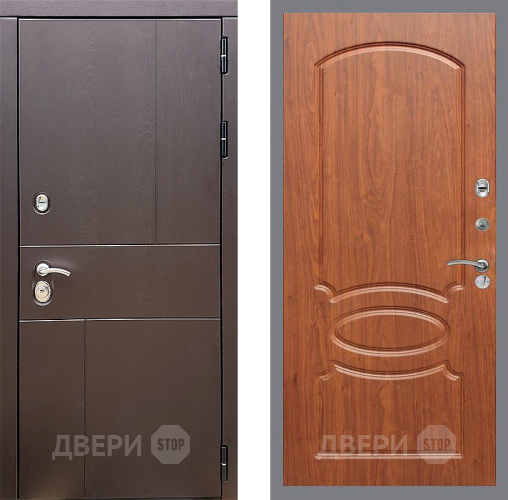 Входная металлическая Дверь Стоп УРБАН ФЛ-128 Береза мореная в Наро-Фоминске