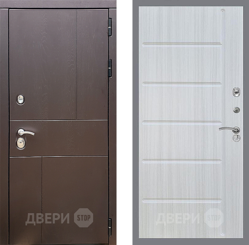 Входная металлическая Дверь Стоп УРБАН ФЛ-102 Сандал белый в Наро-Фоминске