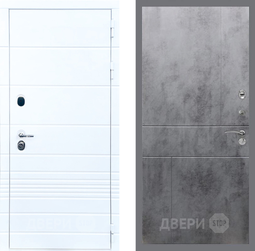 Входная металлическая Дверь Стоп ТРЕНДО ФЛ-290 Бетон темный в Наро-Фоминске