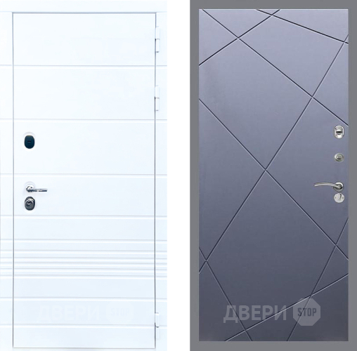 Входная металлическая Дверь Стоп ТРЕНДО ФЛ-291 Силк титан в Наро-Фоминске