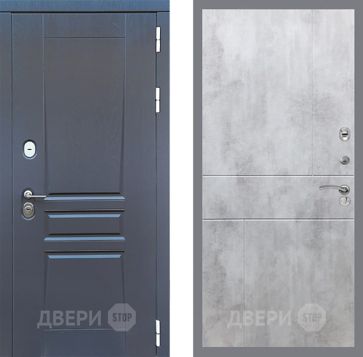 Входная металлическая Дверь Стоп ПЛАТИНУМ ФЛ-290 Бетон светлый в Наро-Фоминске