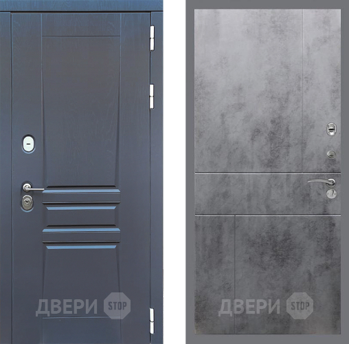 Входная металлическая Дверь Стоп ПЛАТИНУМ ФЛ-290 Бетон темный в Наро-Фоминске