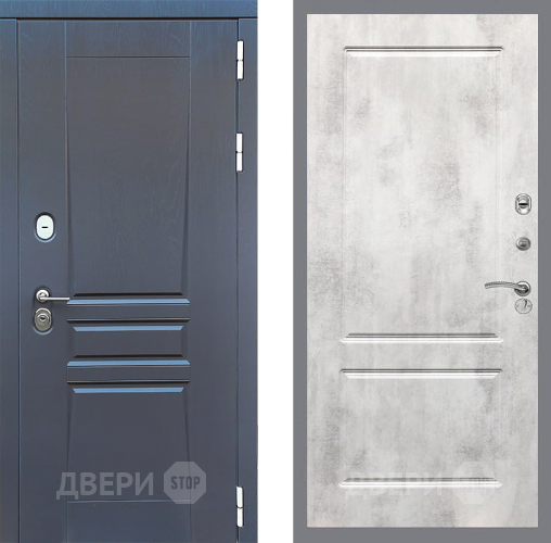 Входная металлическая Дверь Стоп ПЛАТИНУМ ФЛ-117 Бетон светлый в Наро-Фоминске