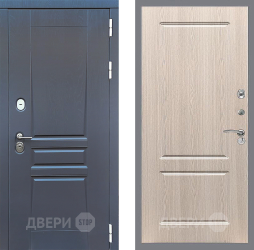 Входная металлическая Дверь Стоп ПЛАТИНУМ ФЛ-117 Беленый дуб в Наро-Фоминске