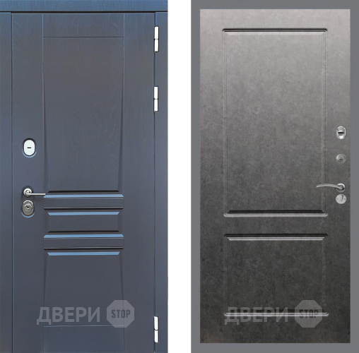Входная металлическая Дверь Стоп ПЛАТИНУМ ФЛ-117 Штукатурка графит в Наро-Фоминске
