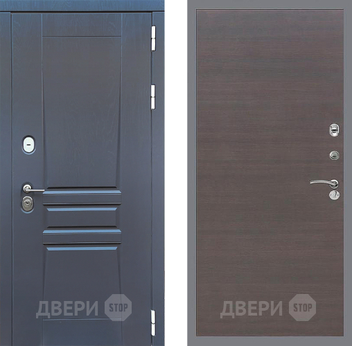Входная металлическая Дверь Стоп ПЛАТИНУМ Гладкая венге поперечный в Наро-Фоминске