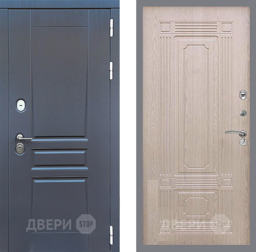 Входная металлическая Дверь Стоп ПЛАТИНУМ ФЛ-2 Беленый дуб в Наро-Фоминске