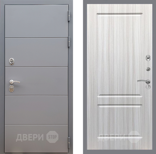 Входная металлическая Дверь Стоп АРТ ГРАФИТ ФЛ-117 Сандал белый в Наро-Фоминске