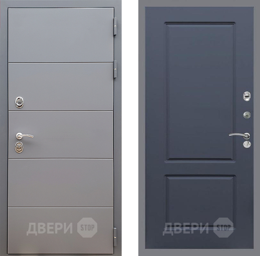 Входная металлическая Дверь Стоп АРТ ГРАФИТ ФЛ-117 Силк титан в Наро-Фоминске