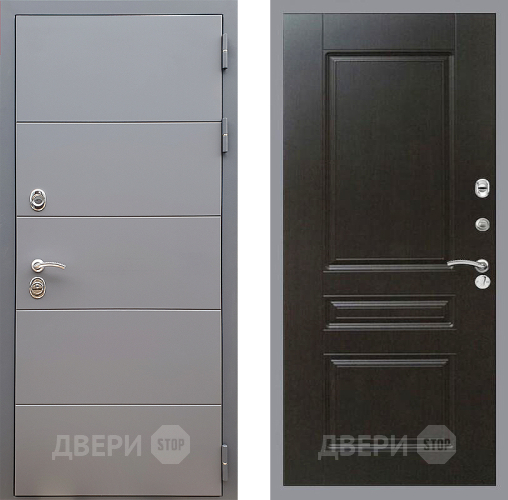 Входная металлическая Дверь Стоп АРТ ГРАФИТ ФЛ-243 Венге в Наро-Фоминске