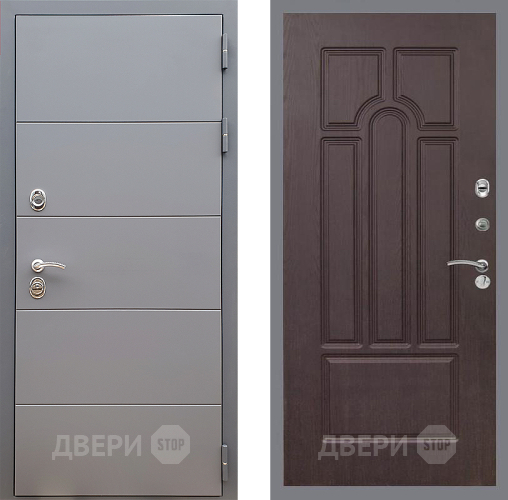 Входная металлическая Дверь Стоп АРТ ГРАФИТ ФЛ-58 Венге в Наро-Фоминске