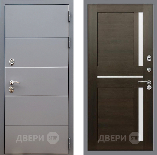 Входная металлическая Дверь Стоп АРТ ГРАФИТ СБ-18 Венге в Наро-Фоминске