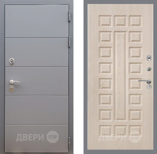 Входная металлическая Дверь Стоп АРТ ГРАФИТ ФЛ-183 Беленый дуб в Наро-Фоминске